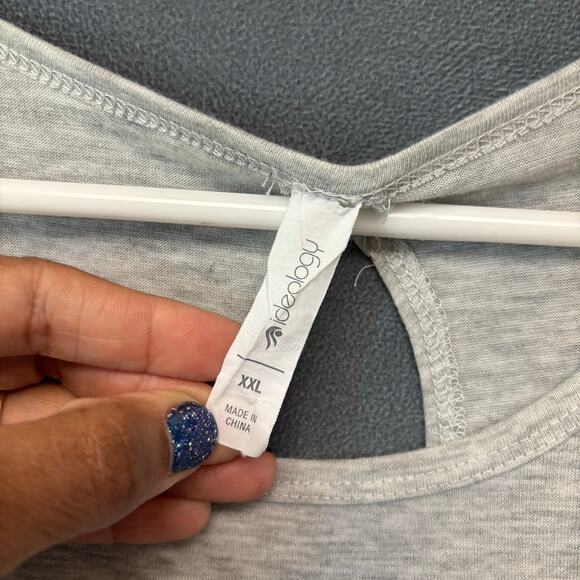 Ideology XXL Graphic Floral Tee Be Yourself Love Yourself Activewear Top Flowy - Picture 4 of 12